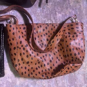 Mon Purse Cheetah Leather Bag